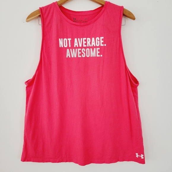 Under armour hot pink tank top size L - Picture 2 of 6
